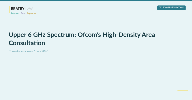 Upper 6 GHz Spectrum: Ofcom's High-Density Area Consultation