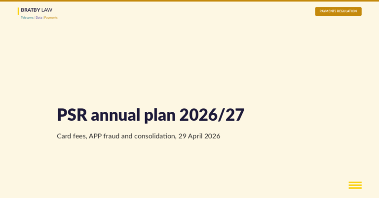 PSR annual plan 2026/27 header image with Payments pillar accent