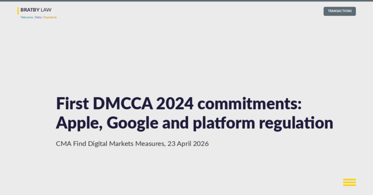 First DMCCA 2024 commitments from Apple and Google in the CMA's Find Digital Markets Measures register