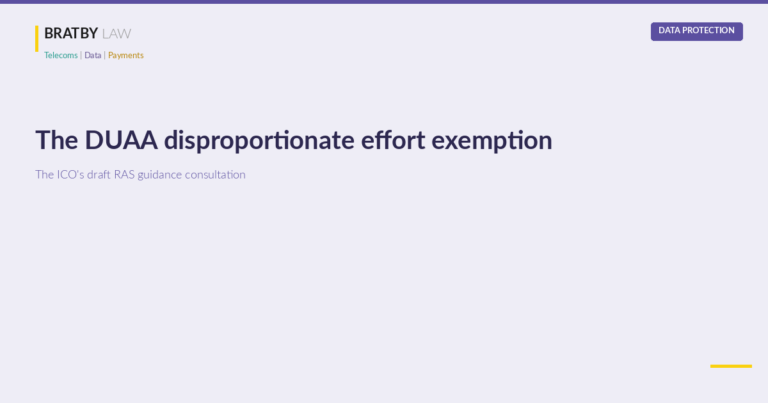 DUAA disproportionate effort exemption