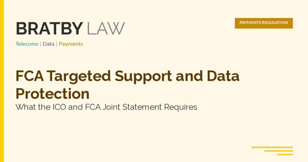FCA Targeted Support and Data Protection: What the ICO and FCA Joint Statement Requires