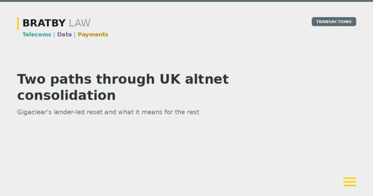 Gigaclear restructuring