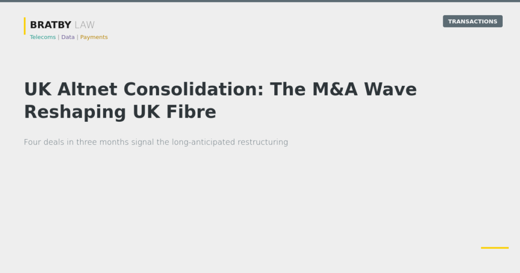 UK Altnet Consolidation
