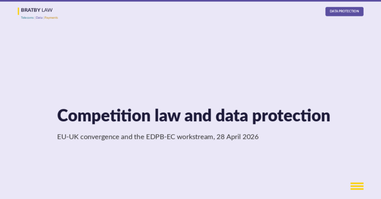 Competition law and data protection: EU-UK convergence and the EDPB-Commission joint workstream of 28 April 2026
