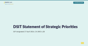 DSIT statement of strategic priorities for telecoms, spectrum and postal services, designated 27 April 2026