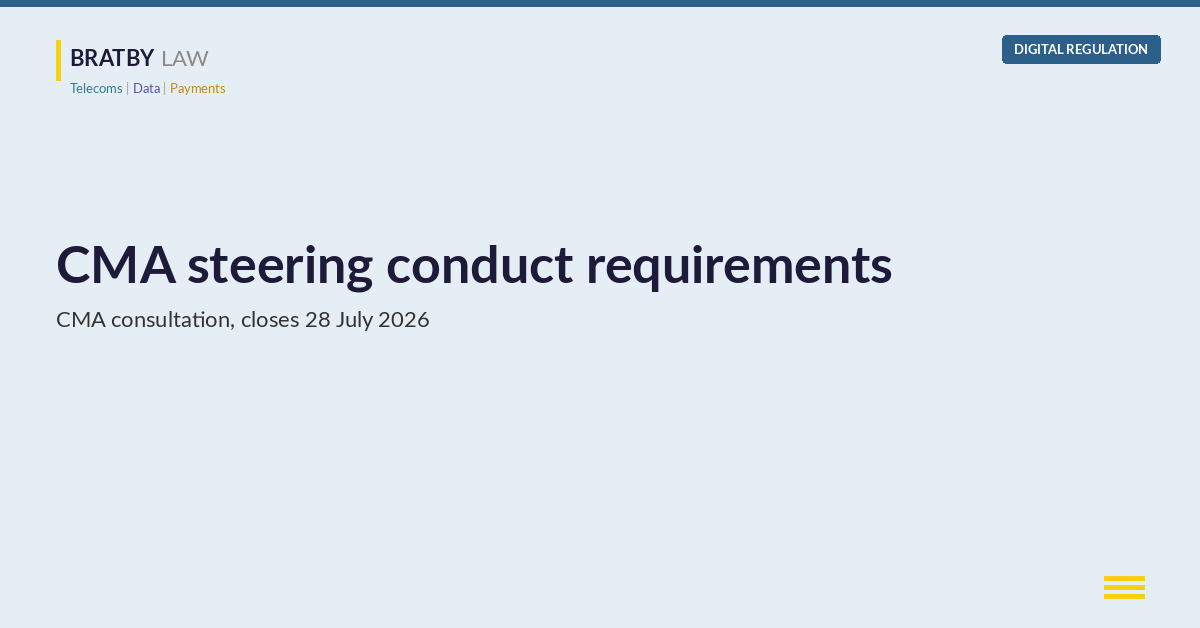 CMA steering conduct requirements for Apple and Google mobile platforms