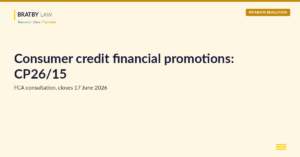 Consumer credit financial promotions: FCA CP26/15 proposes removing CONC 3 rules in favour of the Consumer Duty