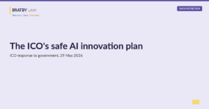 The ICO's safe AI innovation plan: ICO response to government, 29 May 2026