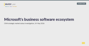 CMA Microsoft SMS investigation into the business software ecosystem under the DMCCA 2024 strategic market status regime