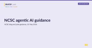 NCSC agentic AI guidance: AI agents and UK GDPR Article 32 security