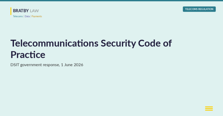 Telecommunications Security Code of Practice: DSIT government response, June 2026