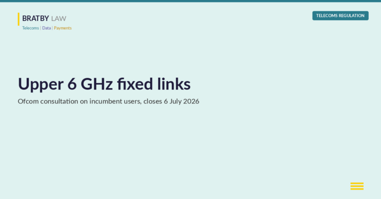 Upper 6 GHz fixed links clearance: Ofcom consultation on incumbent users, closes 6 July 2026
