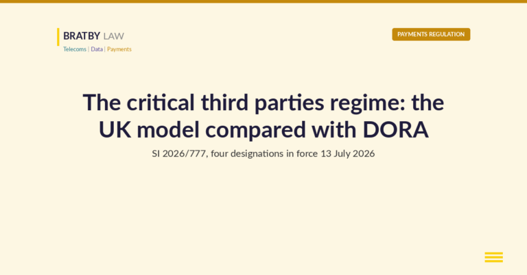 The critical third parties regime: the UK model compared with DORA