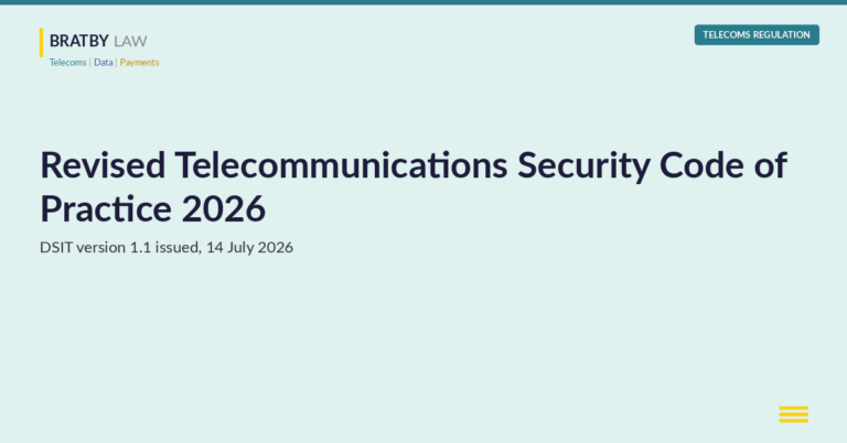 Revised Telecommunications Security Code of Practice 2026: DSIT version 1.1 issued 14 July 2026