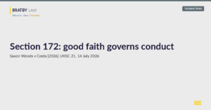 Section 172 good faith: Saxon Woods v Costa [2026] UKSC 21, Supreme Court judgment of 14 July 2026