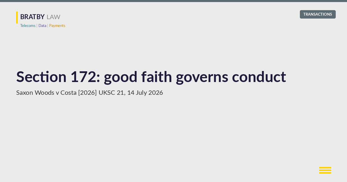 Section 172 good faith: Saxon Woods v Costa [2026] UKSC 21, Supreme Court judgment of 14 July 2026