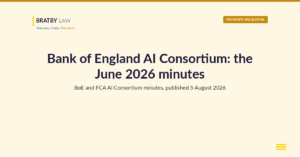 Bank of England AI Consortium minutes, June 2026 meeting