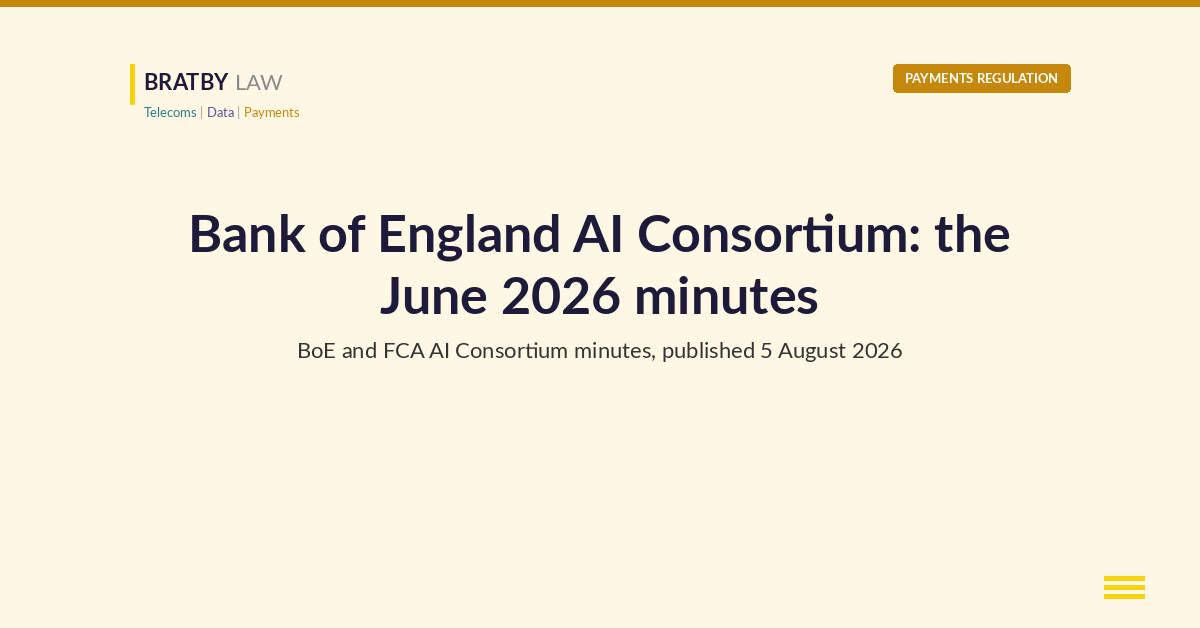 Bank of England AI Consortium minutes, June 2026 meeting