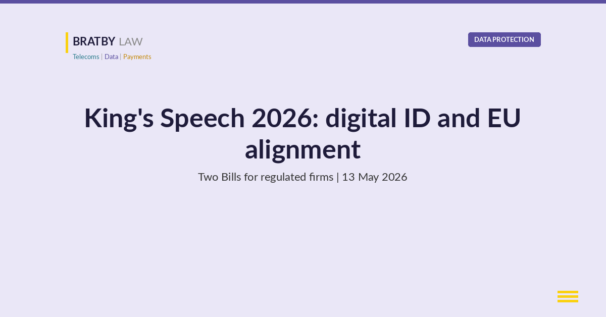 King's Speech 2026: the Digital Access to Services Bill and the European Partnership Bill